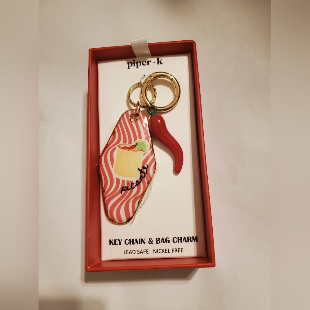 Piper K Vibrant Picante Chili Pepper Key Chain & Bag Charm